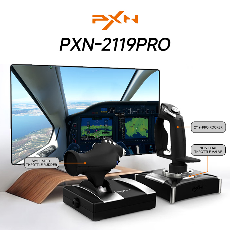 Flight Joystick Sim - PXN 2119 PRO Flight Simulator Gamepad