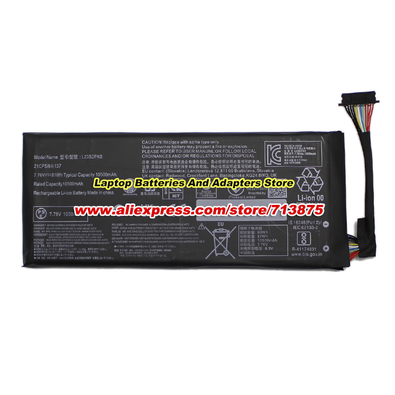 81Wh L23B2PK0 Battery 7.76V 10 - Gaming Console Lenovo review and price