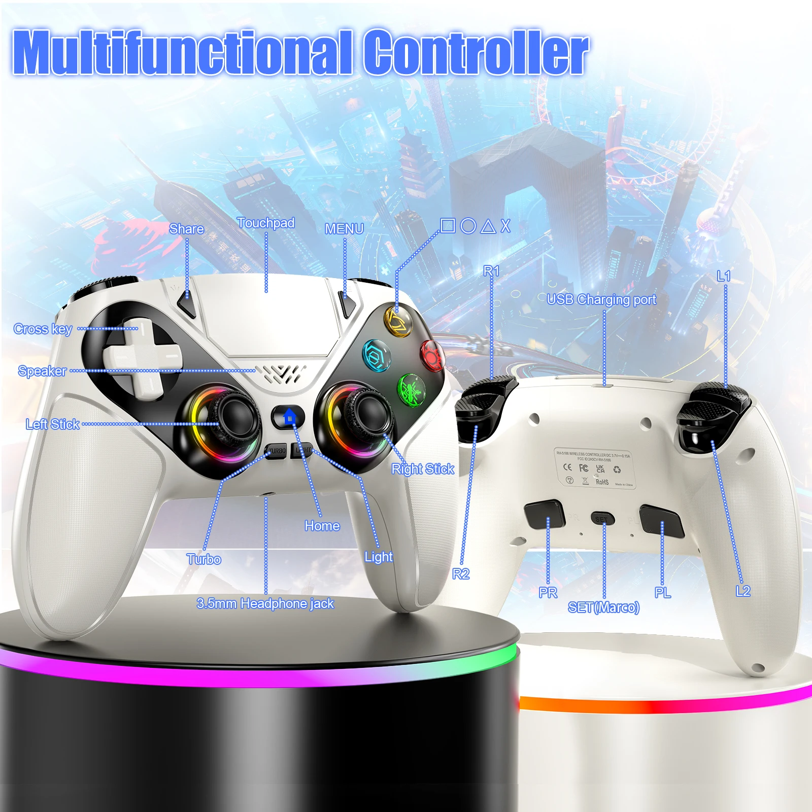Wireless Controller Gamepad Fo - Gaming Console Bluetooth review and price