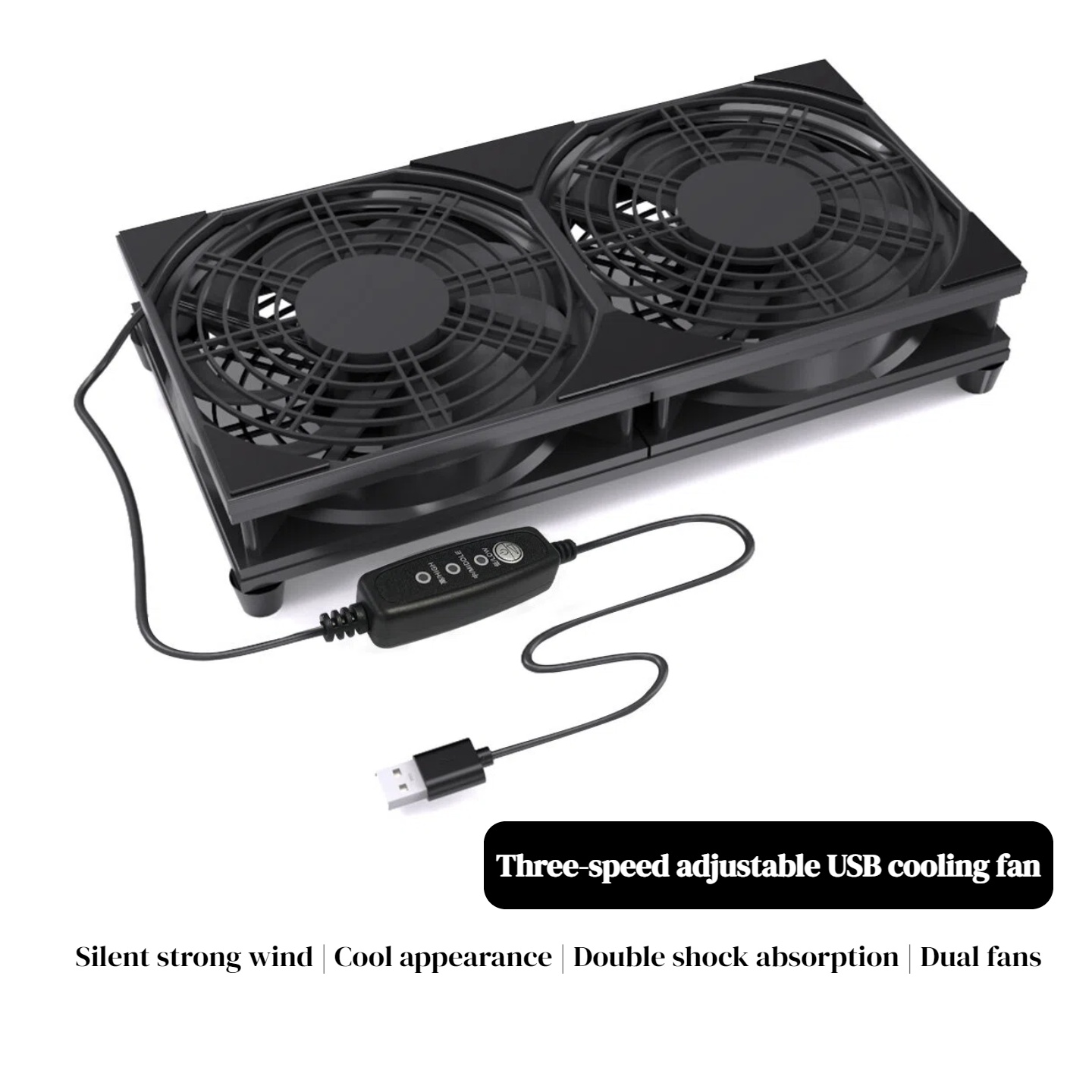 Dual USB Cooling Fan with 3-Sp - Gaming Console Usb review and price